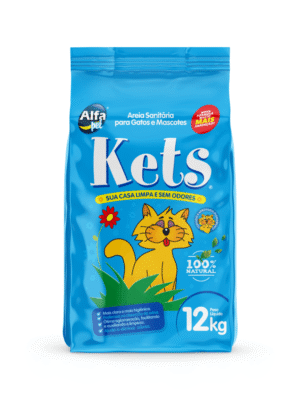 Areia Sanitária Kets 12kg Alfapet